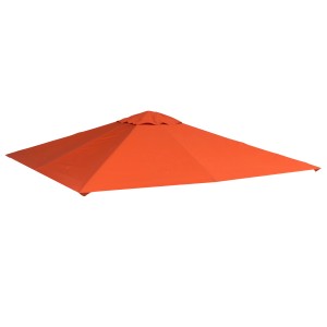 Outsunny Pavillondach Ersatzdach, Sonnenschutz aus Polyester, orange.