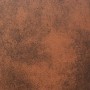 Nahaufnahme: Braunes Kunstleder-Sofa vidaXL, 2-Sitzer, Veloursleder-Optik.