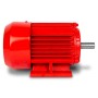 Roter EBERTH Elektromotor 400V mit 1,5 kW Leistung, 3-Phasen Drehzahl 2840 U/min.
