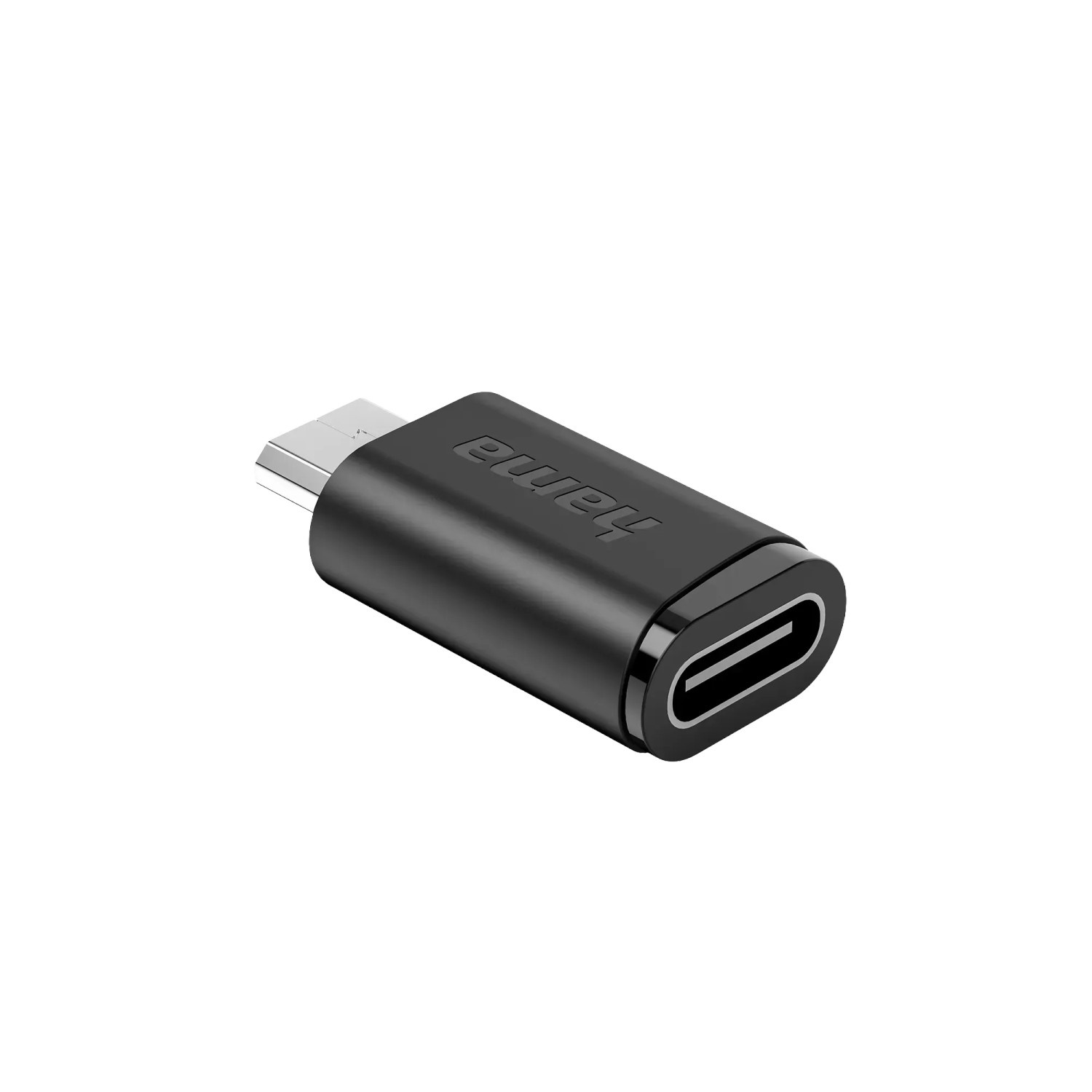 Hama Adapter-Set: USB-C Buchse auf Micro-USB Stecker, schwarz, 3 Stück.