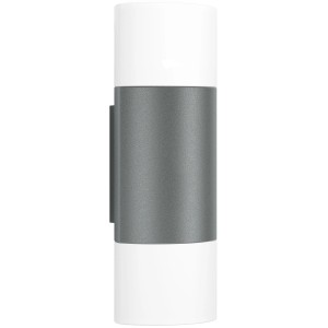 Anthrazitfarbene Steinel Außenleuchte L 910 für stimmungsvolle Up- und Downlight-Beleuchtung.