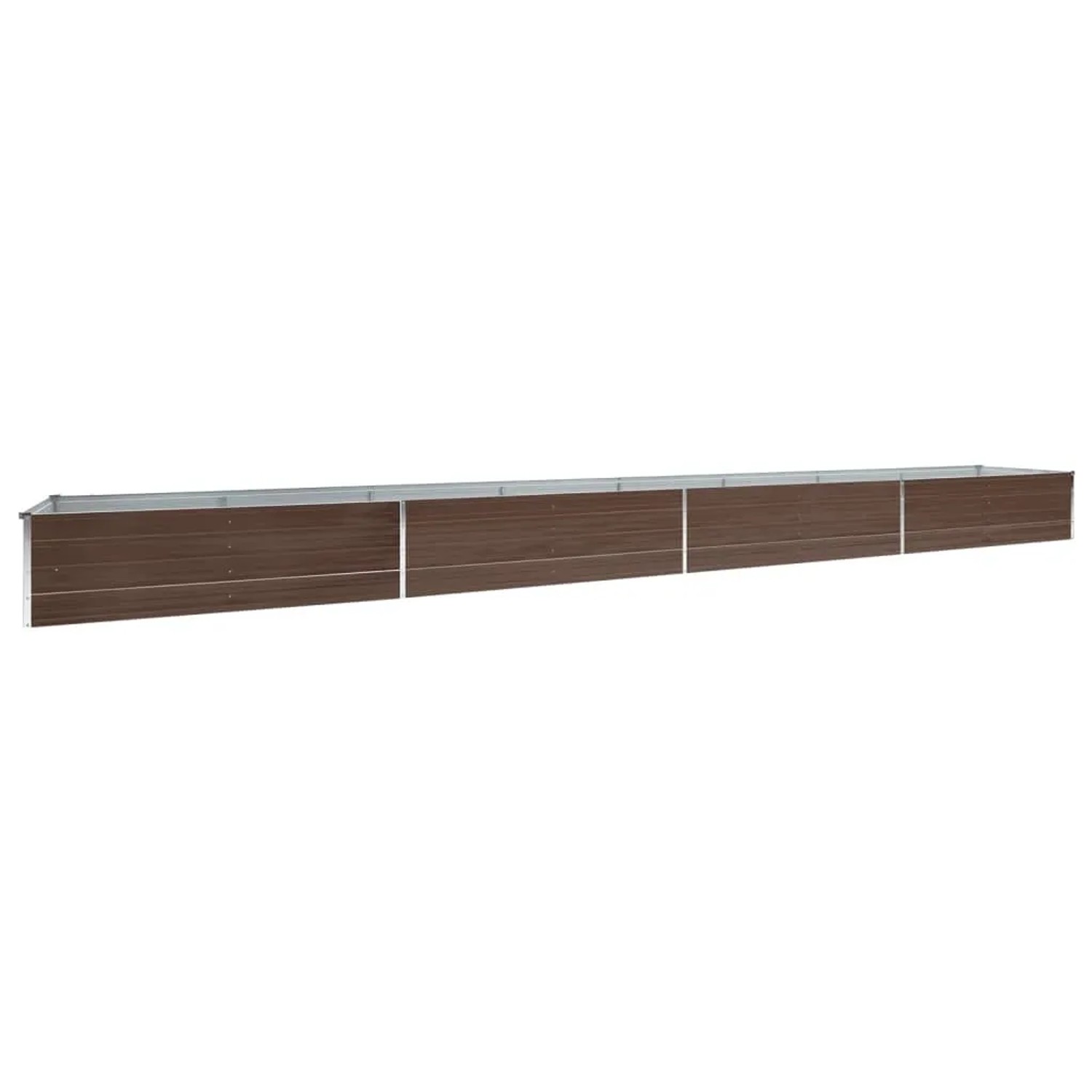 Furnicato Garten Hochbeet Verzinkter Stahl 600x80x45 Cm Braun