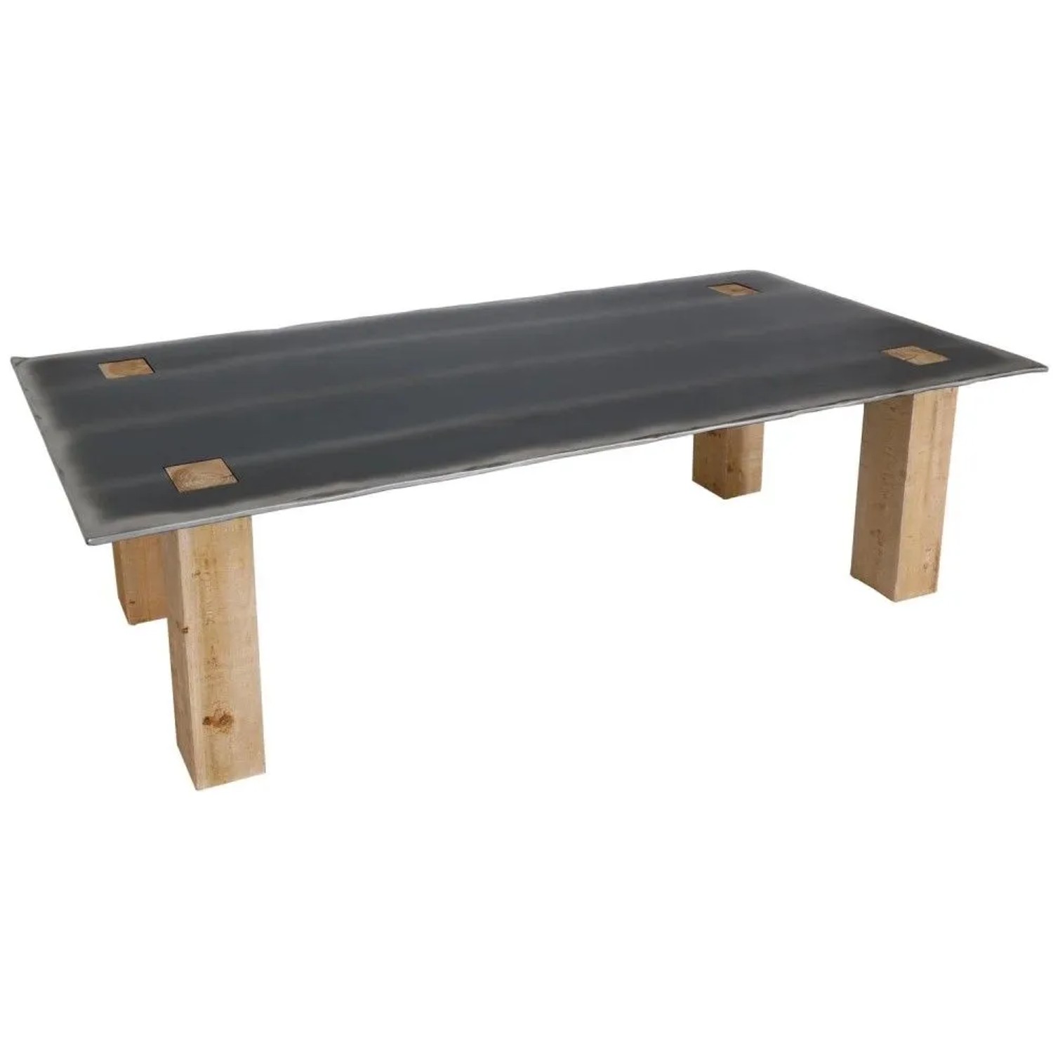 MCW Esstisch L76 240x100cm Natur mit Metall-Optik