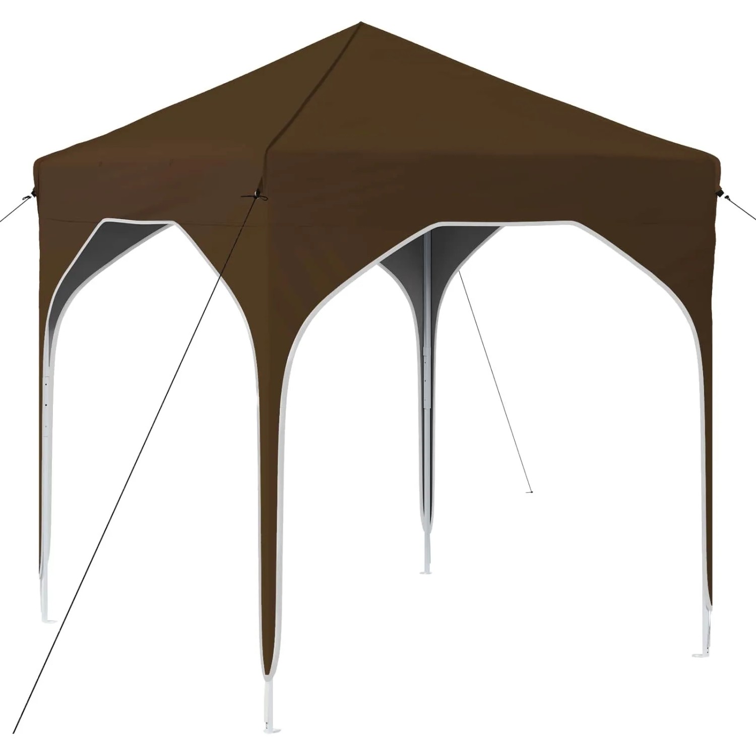 vidaXL Pop-Up Partyzelt 194 x 194 x 245 cm Taupe 42019817
