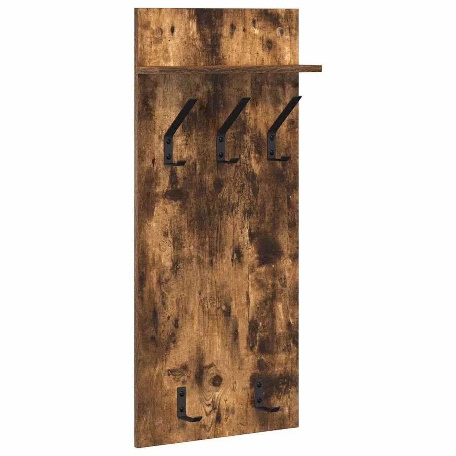 vidaXL Wandmontierter Nachttisch Geräucherte Eiche 40 x 10 x 90 cm 874455