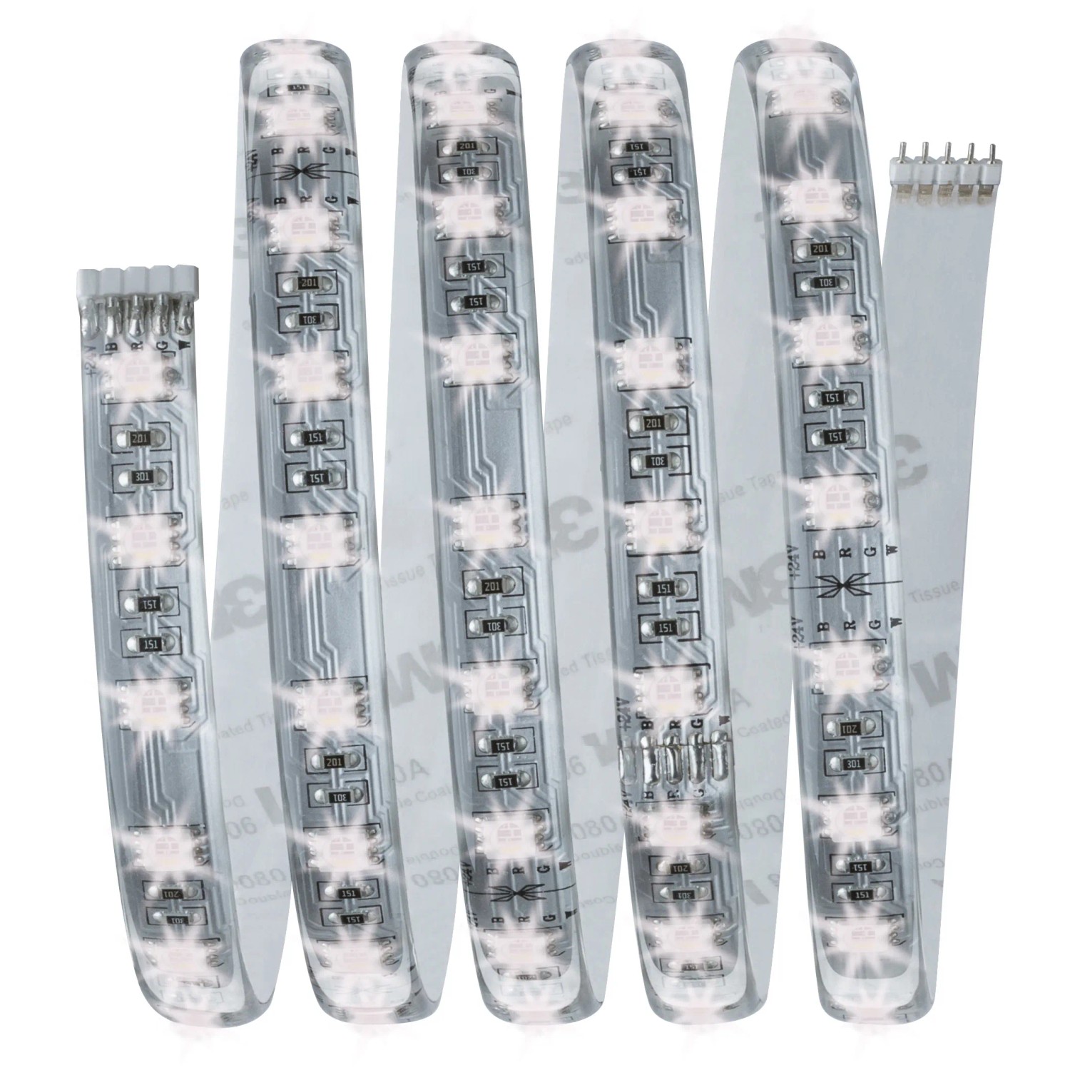 Paulmann MaxLED RGBW Basisset, 1,5m LED-Streifen mit Farbwechsel und warmweißem Licht.