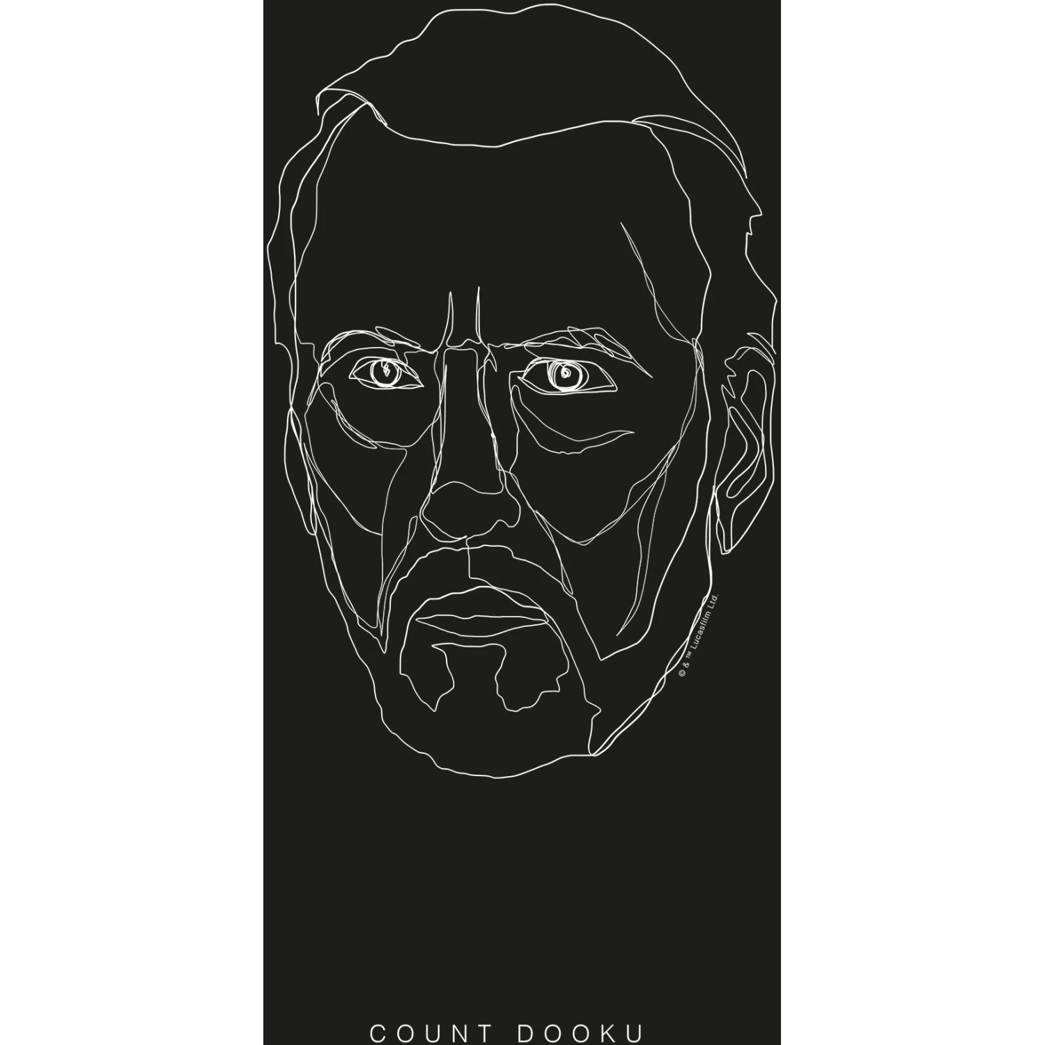 Komar Wandbild Star Wars Dooku 30 x 40 cm