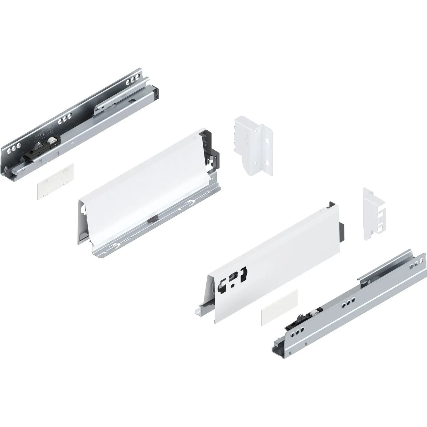 Blum Tandembox antaro M Vollauszug Blumotion 270 mm 30 kg Seidenweiß