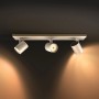 Weißer Philips Hue LED Spot Runner, 3-flammig, mit Dimmer für flexible Lichtsteuerung.
