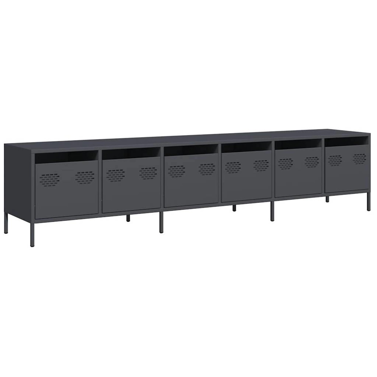 vidaXL TV-Schrank Anthrazit 202x39x43,5 cm Kaltgewalzter Stahl 3307151 günstig online kaufen