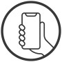 Symbol: Smartphone-Steuerung für Robomow Mähroboter