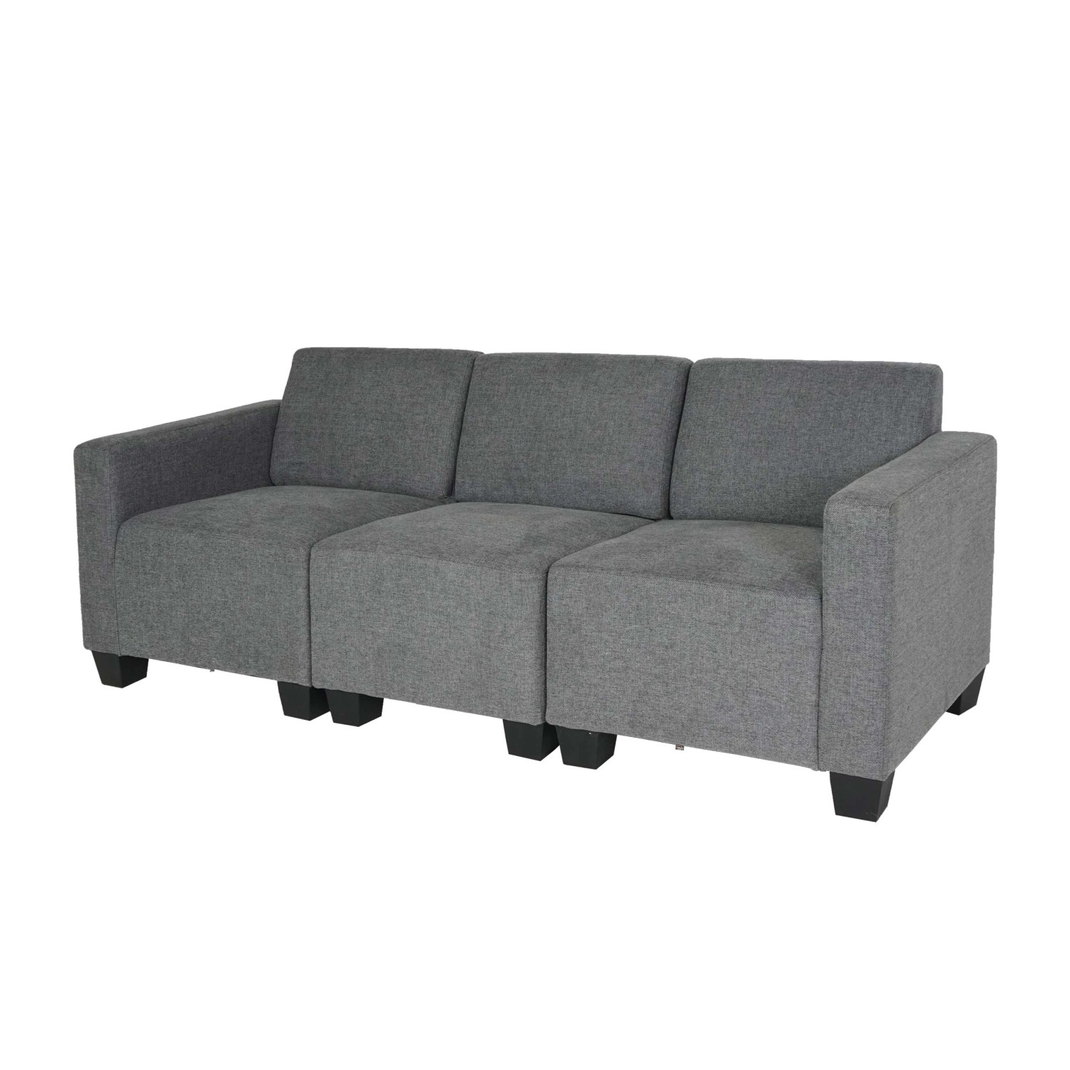 MCW Modular 3-Sitzer Sofa Couch Moncalieri Grau günstig online kaufen