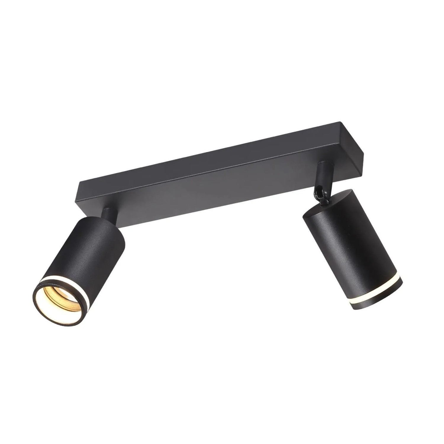 ZMH LED-Deckenstrahler 2-fach Schwenkbar GU10 Schwarz