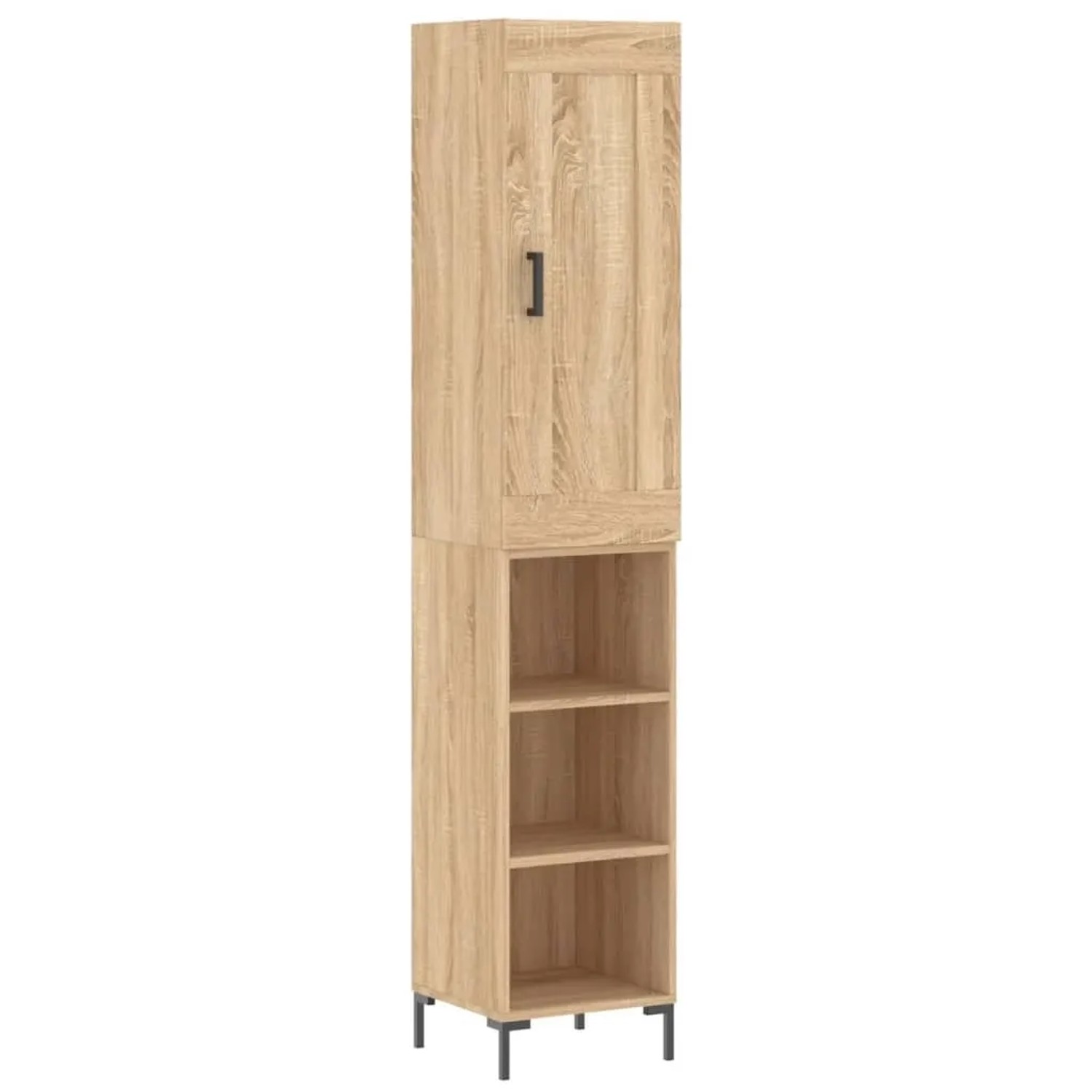 vidaXL Highboard Sonoma-Eiche 34,5x34x180 cm Holzwerkstoff 3200324 günstig online kaufen