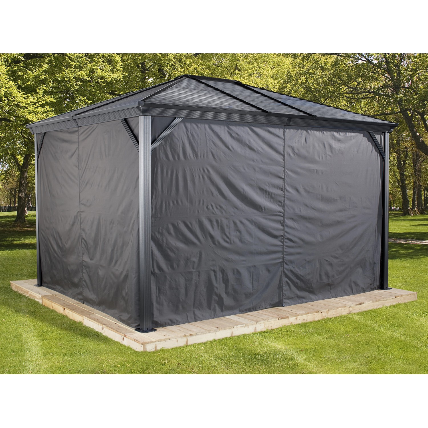 Sojag Vorhang-Set für Aluminium Pavillon Ventura 10 x 14