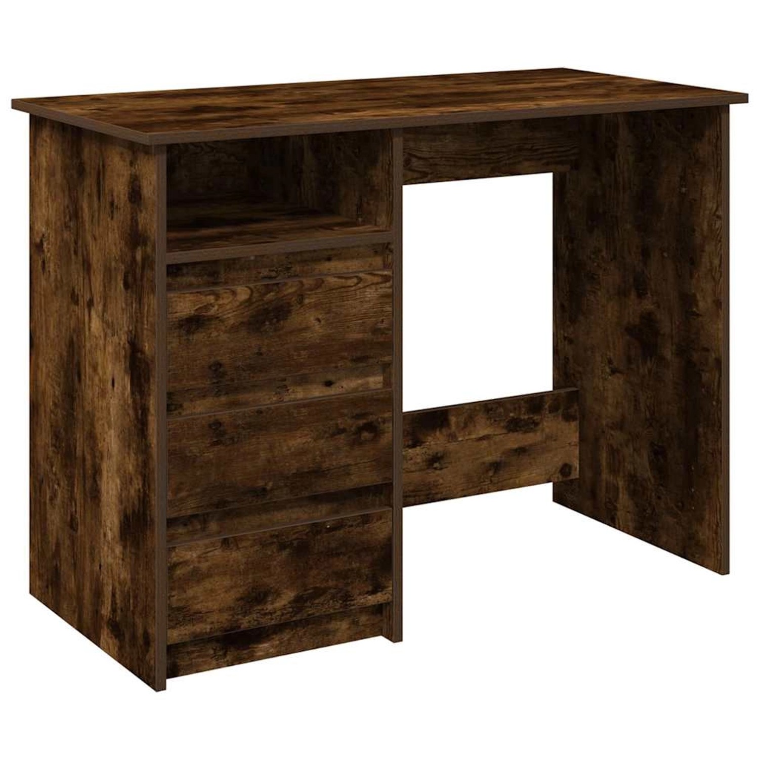 vidaXL Schreibtisch Räuchereiche 102x50x75 cm Holzwerkstoff 860467 günstig online kaufen