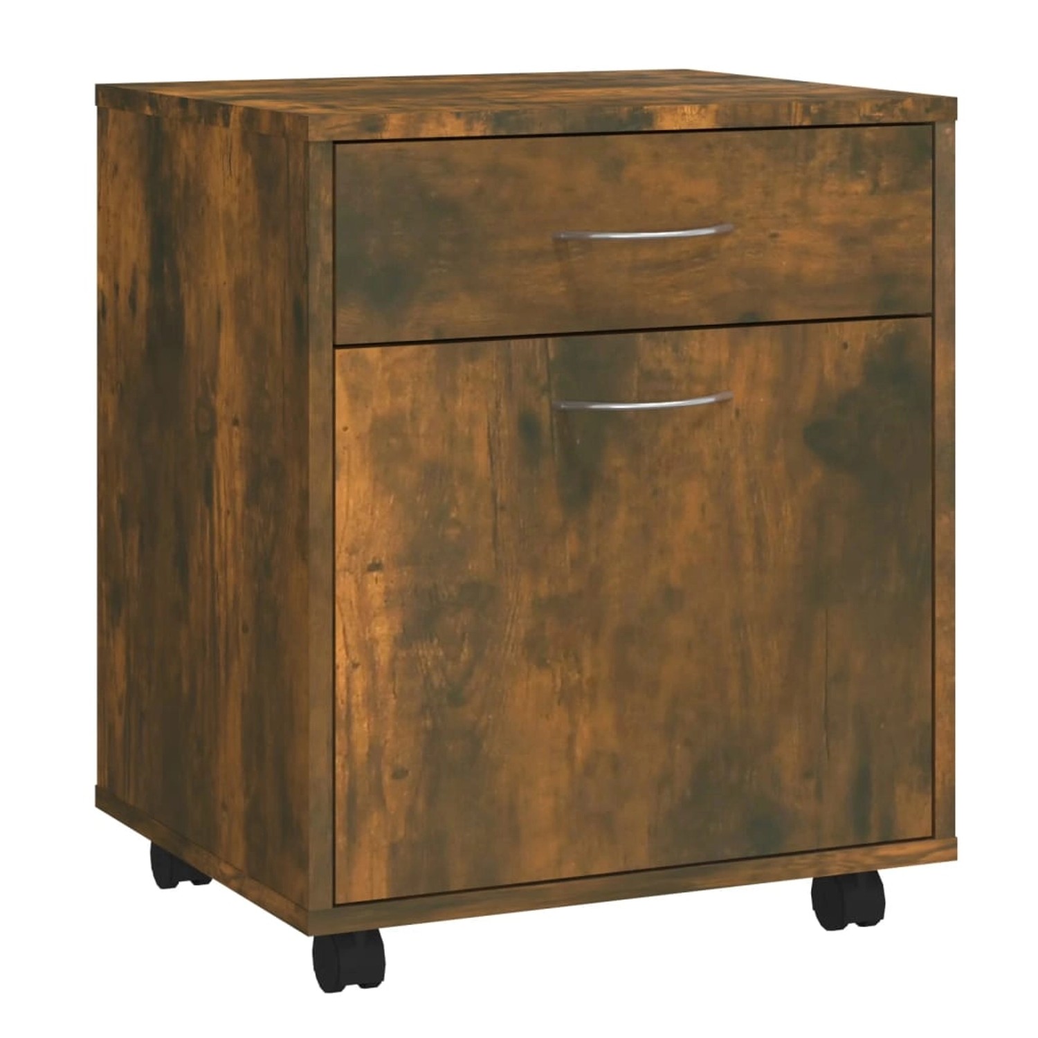 vidaXL Rollschrank Räuchereiche 45x38x54 cm Holzwerkstoff günstig online kaufen