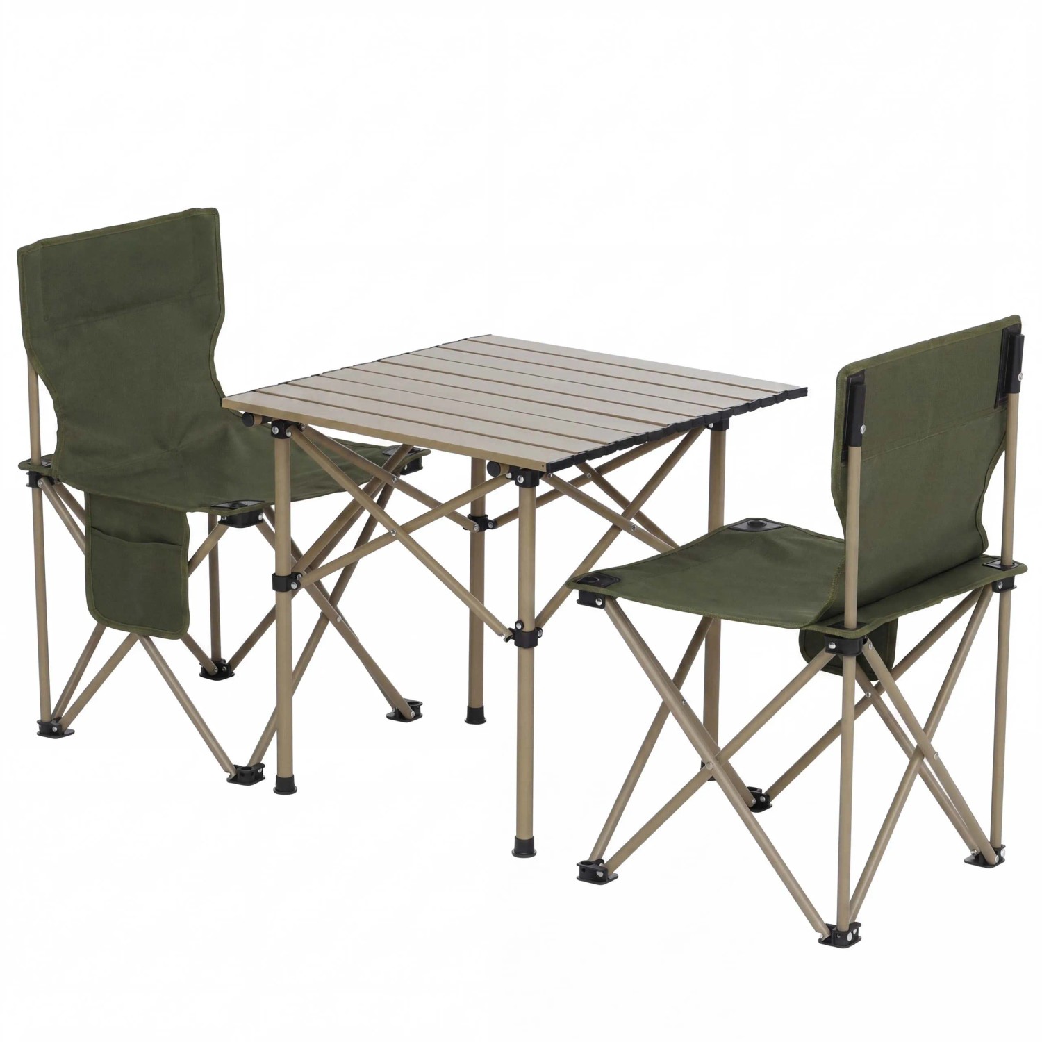 MCW Campingset Q39 Faltbar Metall Stoff Grün
