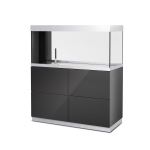 Oase Aquarium-Set HighLine Raumteiler Weißglas 300 Anthrazit 300 l