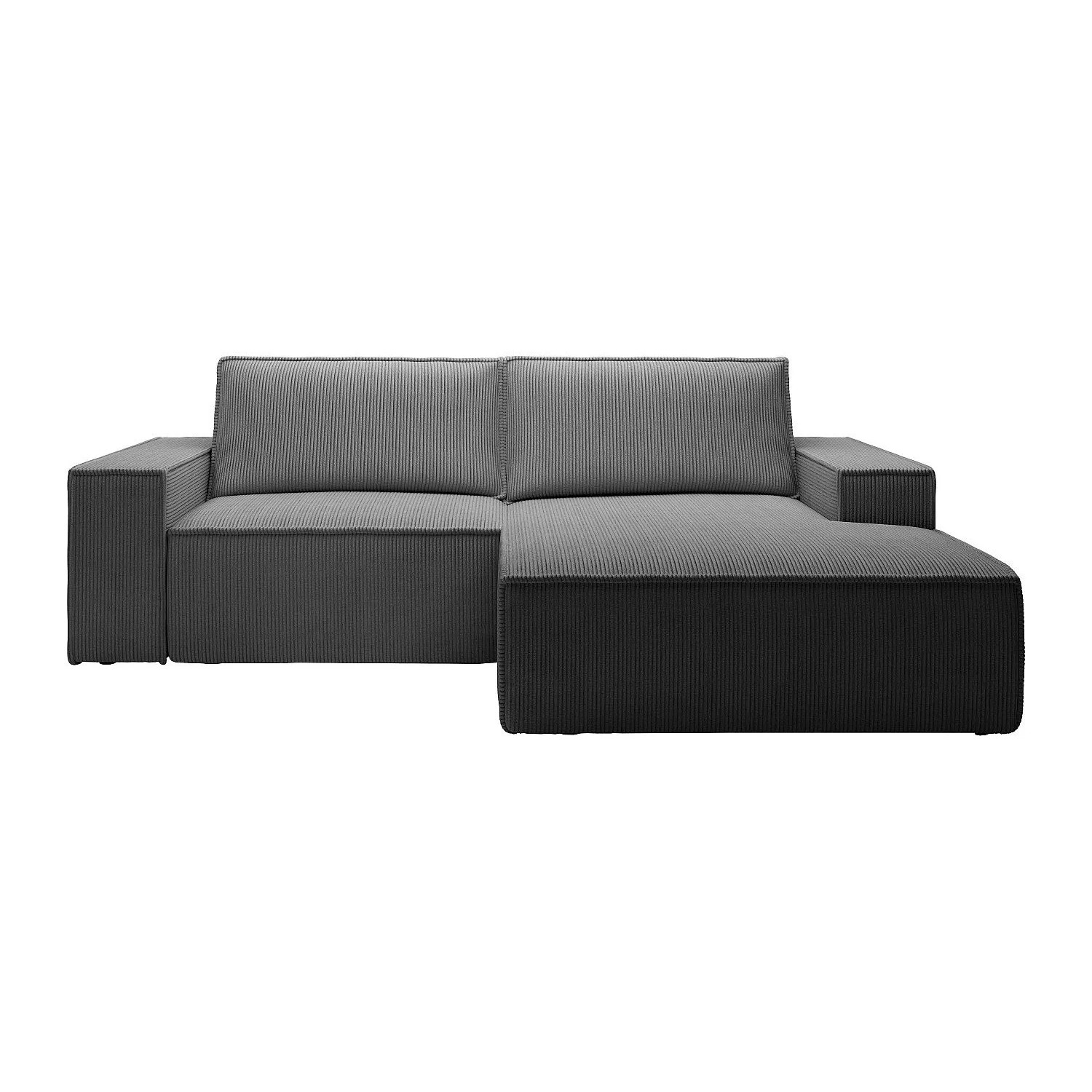 Vente-unique Schlafsofa Amelia Anthrazitgrau 240 cm
