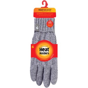 Heat Holders Handschuhe Damen M/L Grau Meliert, Thermohandschuhe für kalte Tage.