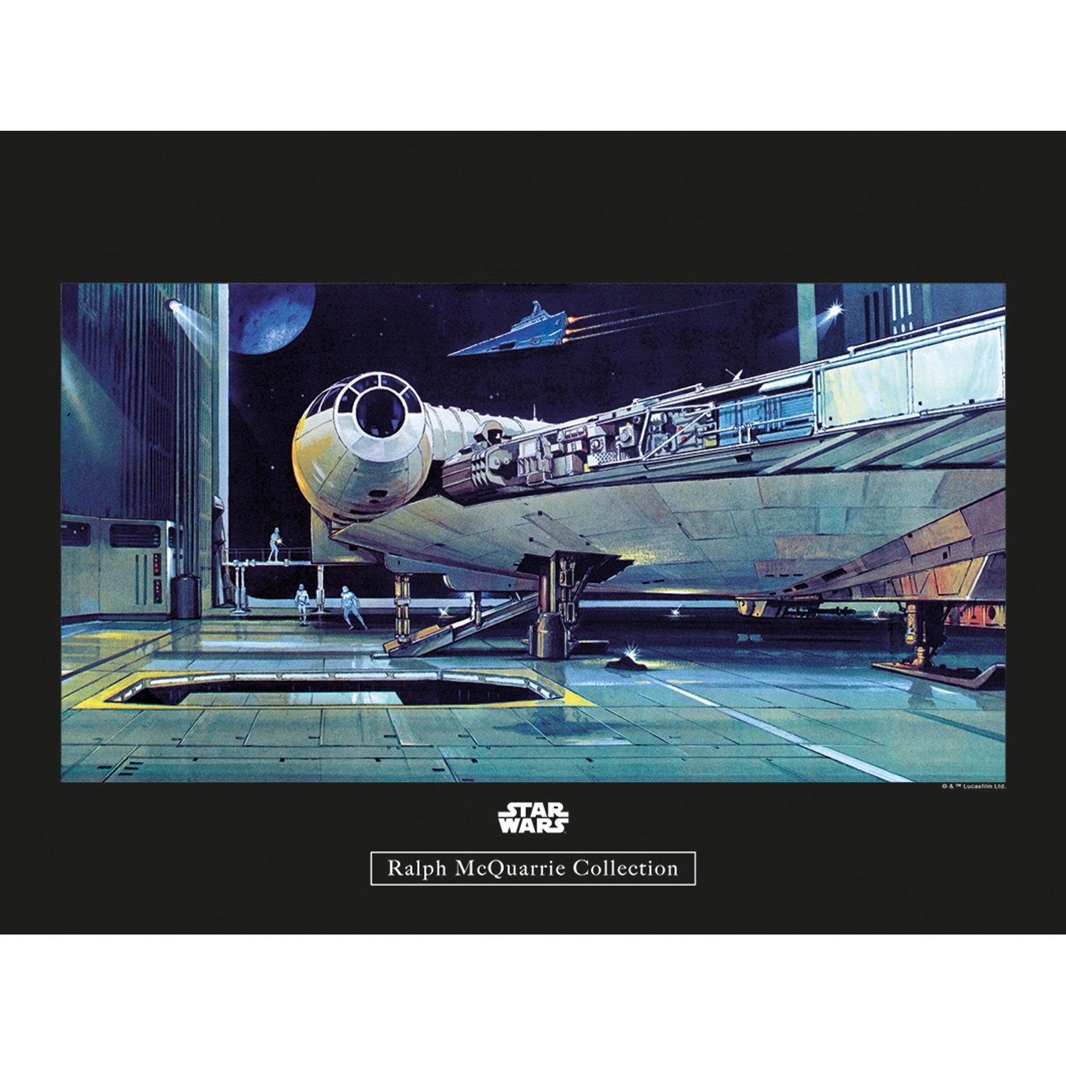 Komar Poster "Star Wars Classic RMQ Falcon Hangar", Star Wars, (1 St.), Kin günstig online kaufen