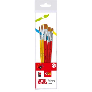 Marabu KiDS Pinsel-Set Künstler, 5 Pinsel in Kunststoffverpackung.