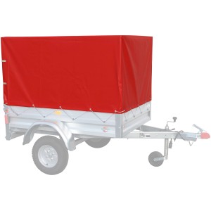 Stema Hochplanenset Rot, 154x108 cm, für Autoanhänger. Erhöht das Ladevolumen.