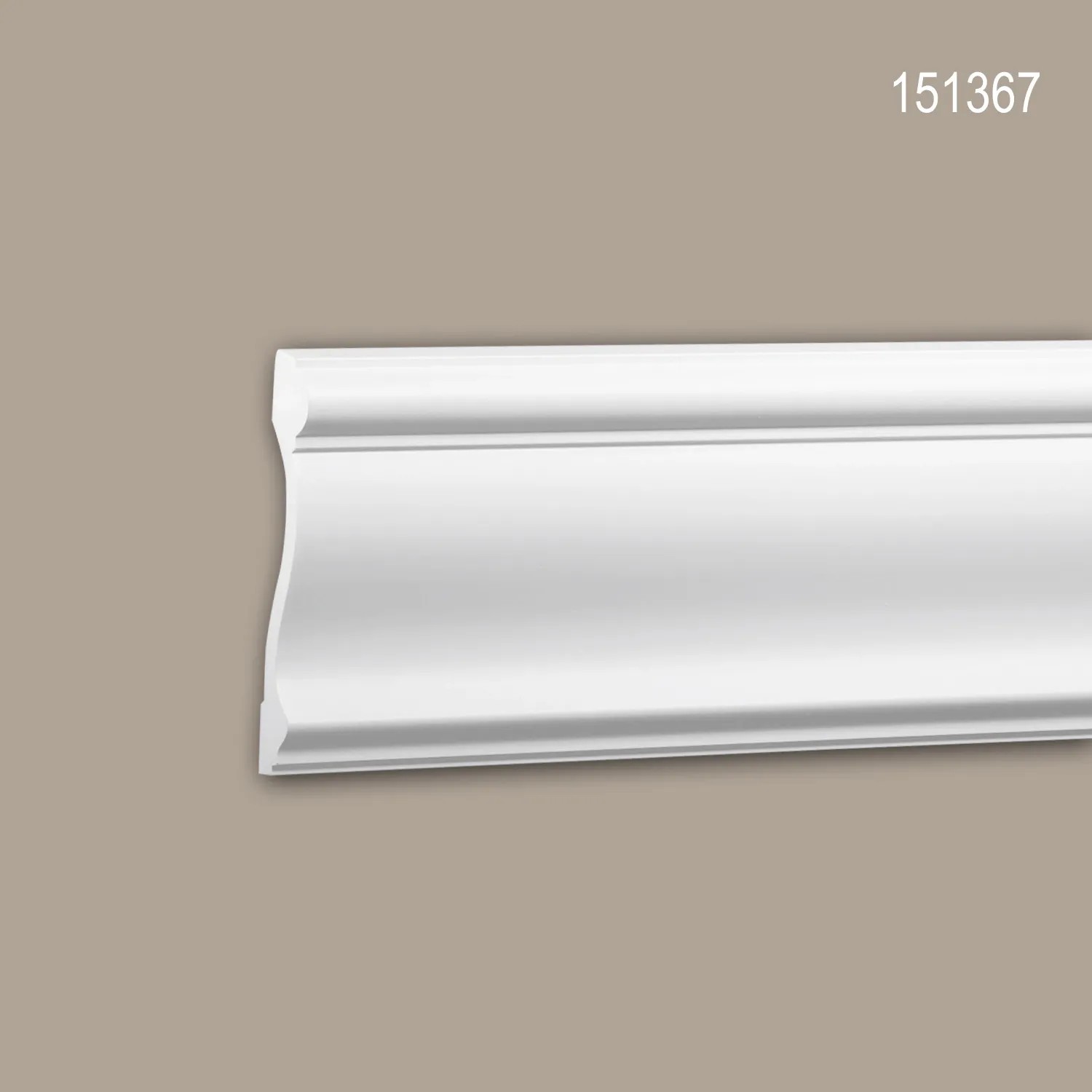 Weiße PROFHOME Wand- und Friesleiste (Set, 16 m) für Paneele. Zierleiste aus Polyurethan Hartschaum.