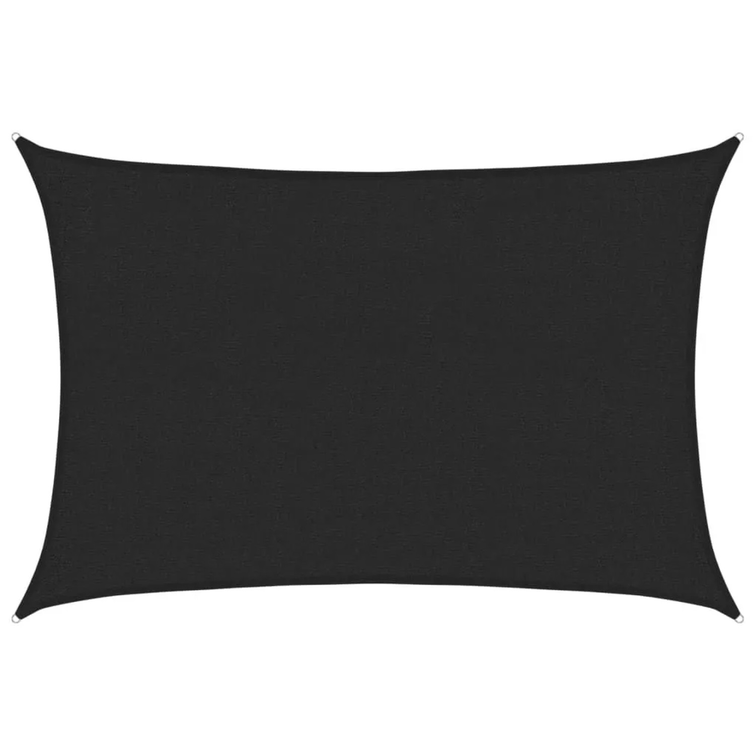 vidaXL Sonnensegel 160 g/m² Schwarz 2x2,5 m HDPE 311721