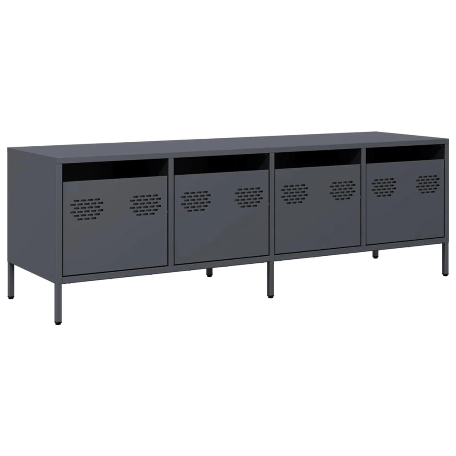 vidaXL TV-Schrank Anthrazit 135x39x43,5 cm Kaltgewalzter Stahl 851306 günstig online kaufen