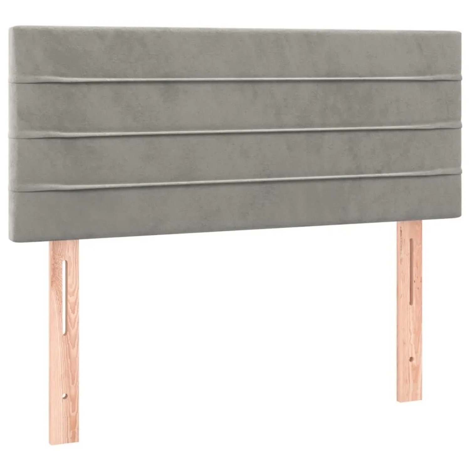 vidaXL Kopfteil Hellgrau 90x5x78/88 cm Samt 346124