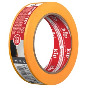 Orangefarbenes Kip Malerkreppband Washi-Tec, 30 mm x 50 m, auf einer Rolle.