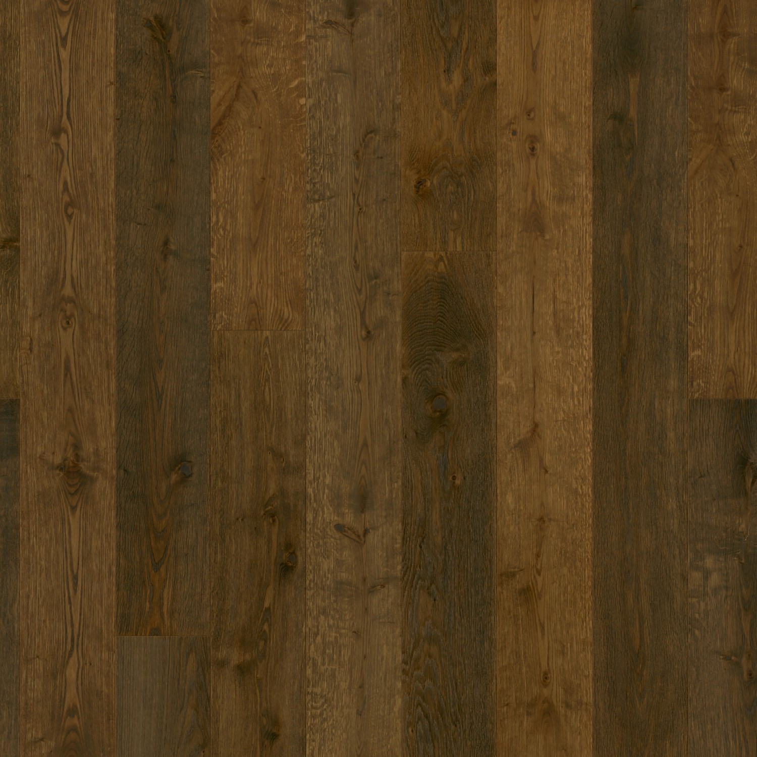 Parador Parkett Classic 3060 Rustikal Eiche Brunello Braun, Holzboden in dunkler Landhausdielenoptik.