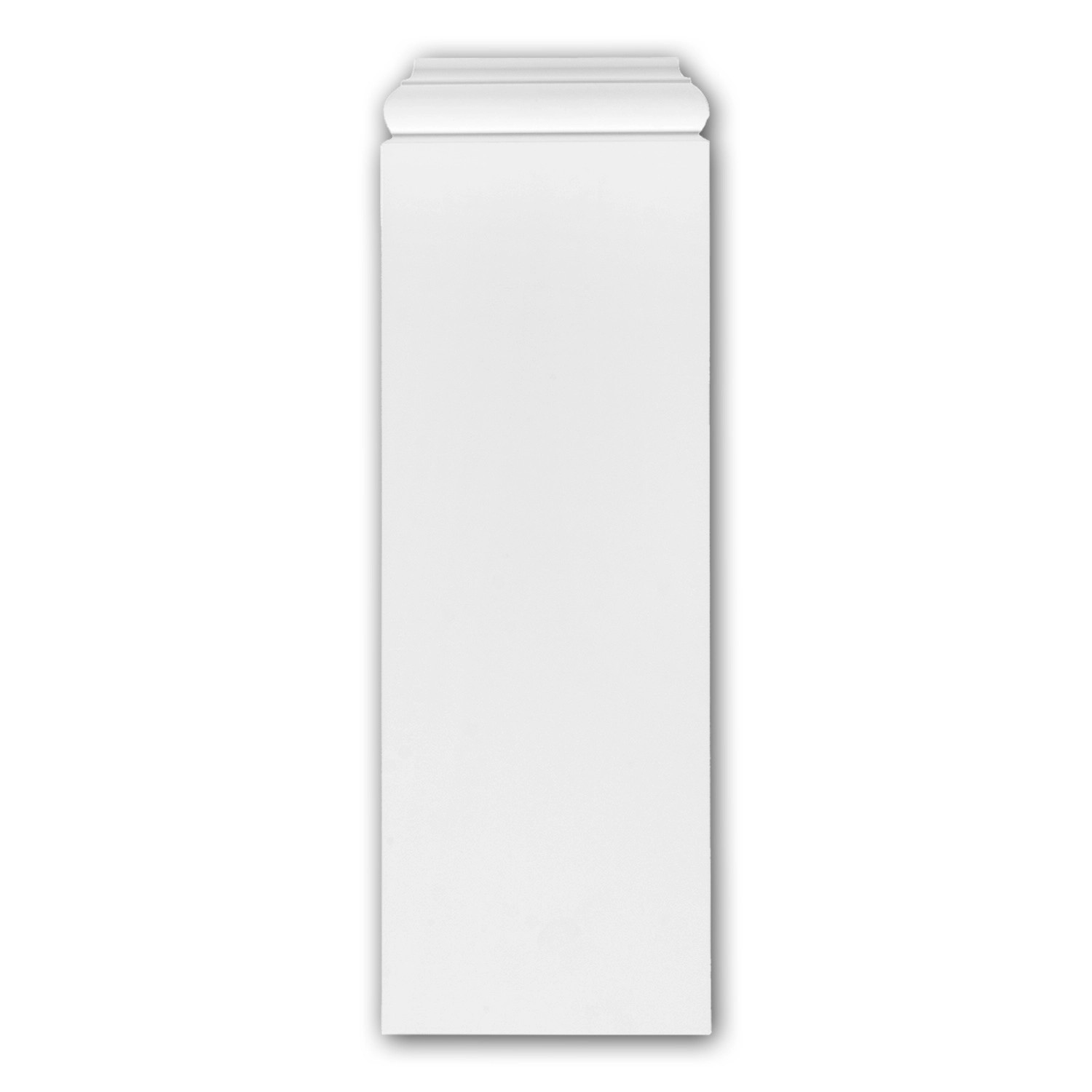 Thumbnail - PROFHOME 123100 Pilaster Sockel Zierelement Flachsäule Wandsäule, 21,4 cm x 54 cm x 5,6 cm Weiß