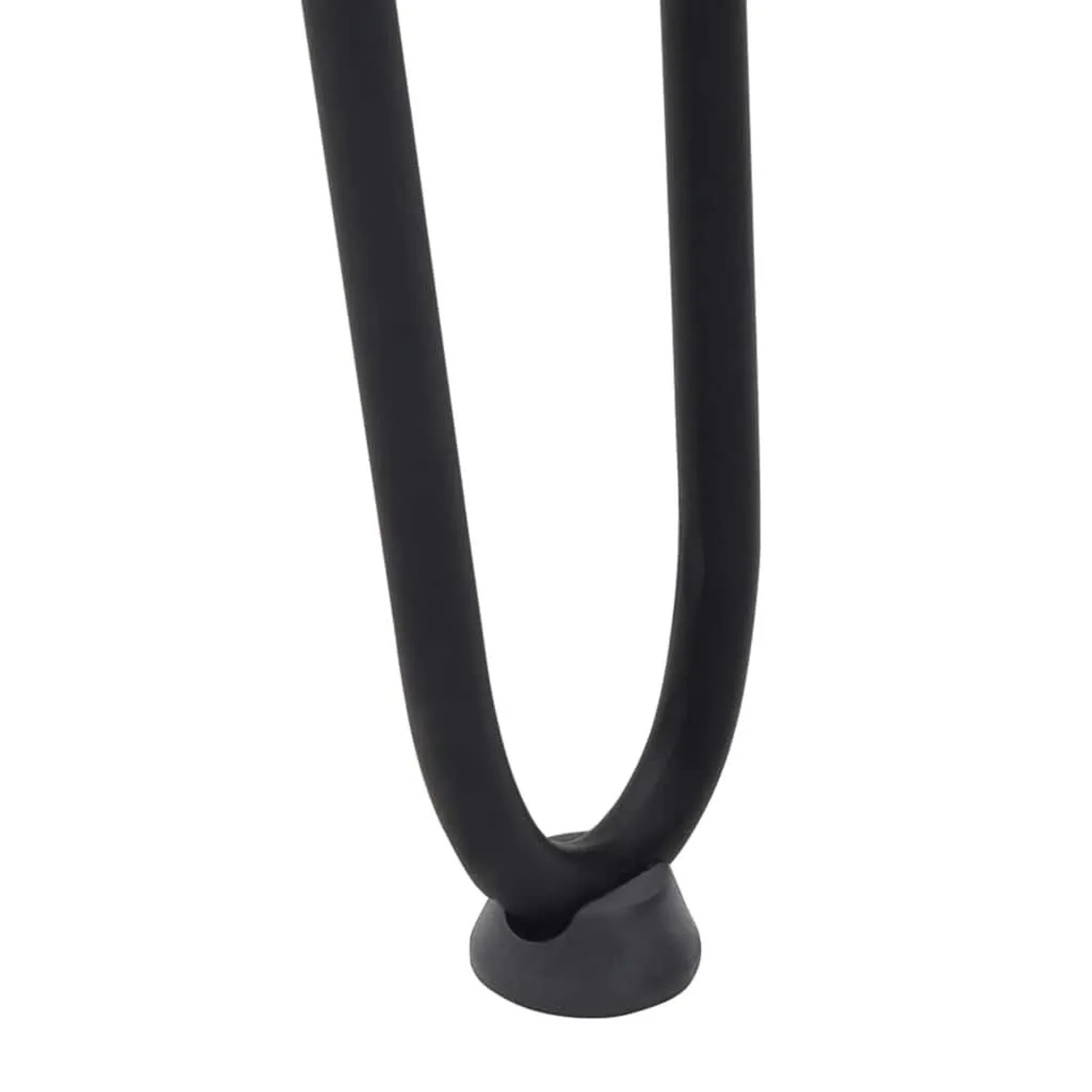 Schwarze vidaXL Haarnadelbeine (4 Stk.) für Couchtisch, Stahl, 42 cm hoch.