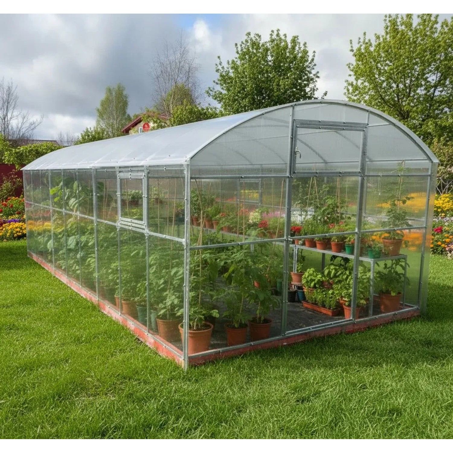 Garten Dream Gewächshaus Gardener 3x8m mit 6mm Polycarbonat