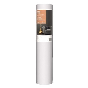 Weißes Glasvlies 40g, 25 m x 0,50 m Rolle. Strapazierfähige, überstreichbare Tapete für Wände.