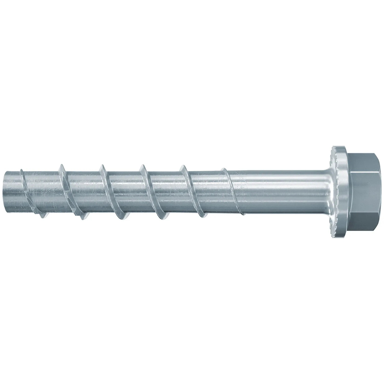 Fischer Betonschraube UltraCut FBS II 8x90 mm mit Sechskantkopf und U-Scheibe.