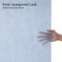 Weiße Vlies Tischdeckenrolle, halbtransparent, mit Hand zur Demonstration der Optik. Für flexible Tischdekoration.