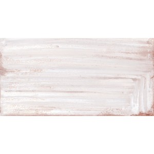 Wandfliese Bayaz Blanco, 30x60 cm, mit dezenter, horizontaler Struktur.