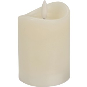 LED Kerze in Elfenbein, 10 cm hoch. Dekorative LED-Kerze für stimmungsvolles Licht.