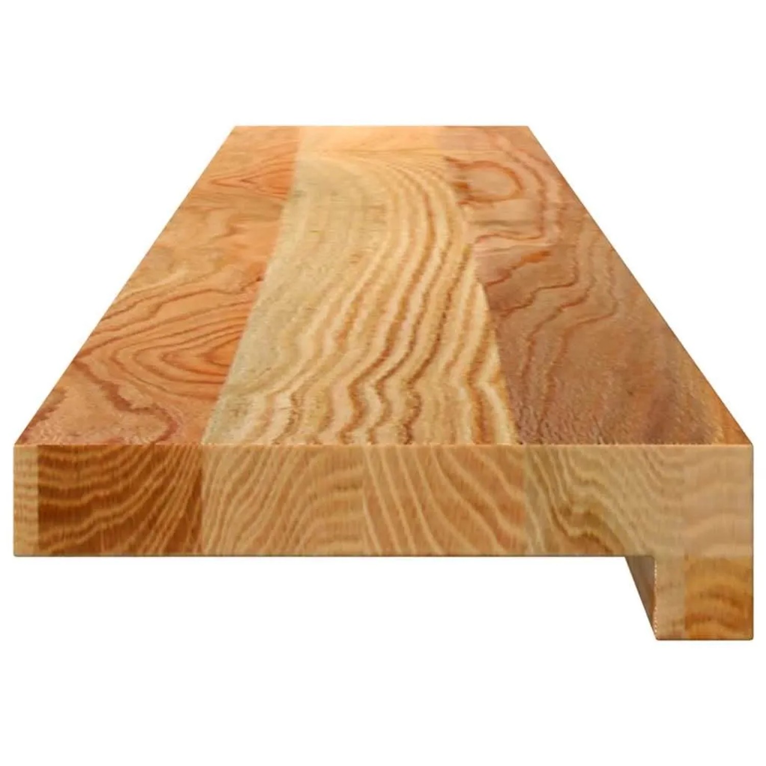vidaXL Fensterbänke 2 Stk Hellbraun 100x15x2 cm Massivholz Eiche 4009128_5