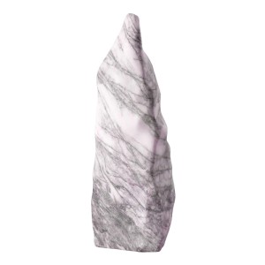 Poliertes Marmor-Zierelement in Flieder, ca. 60-90 cm hoch, für den Garten.