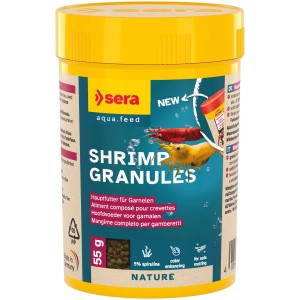 Sera Garnelenfutter Shrimps Nature, 100ml Dose. Hauptfutter für vitales Wachstum und sichere Häutung.