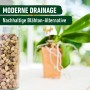 Compo Bio Granuplant Orchideen Substrat im Glas, Orchidee im Hintergrund.