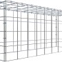 Gabiona C-Ring Anbaukorb, 40x100x30cm, Maschenweite 10x10cm, Drahtgitter für Gabionen.