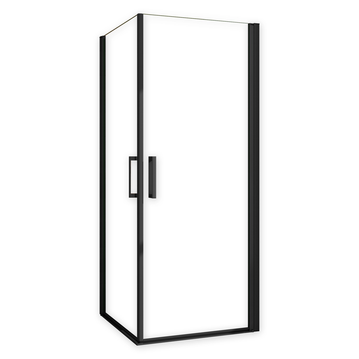 AICA Eckeinstieg 100x80 Höhe200cm Schwarz Duschkabine 8mm NANO ESG-Glas Sch günstig online kaufen