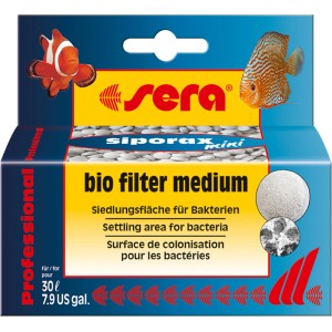 Sera Siporax Mini Professional Aquarium Wasseraufbereiter 35g für Aquarienfilter.