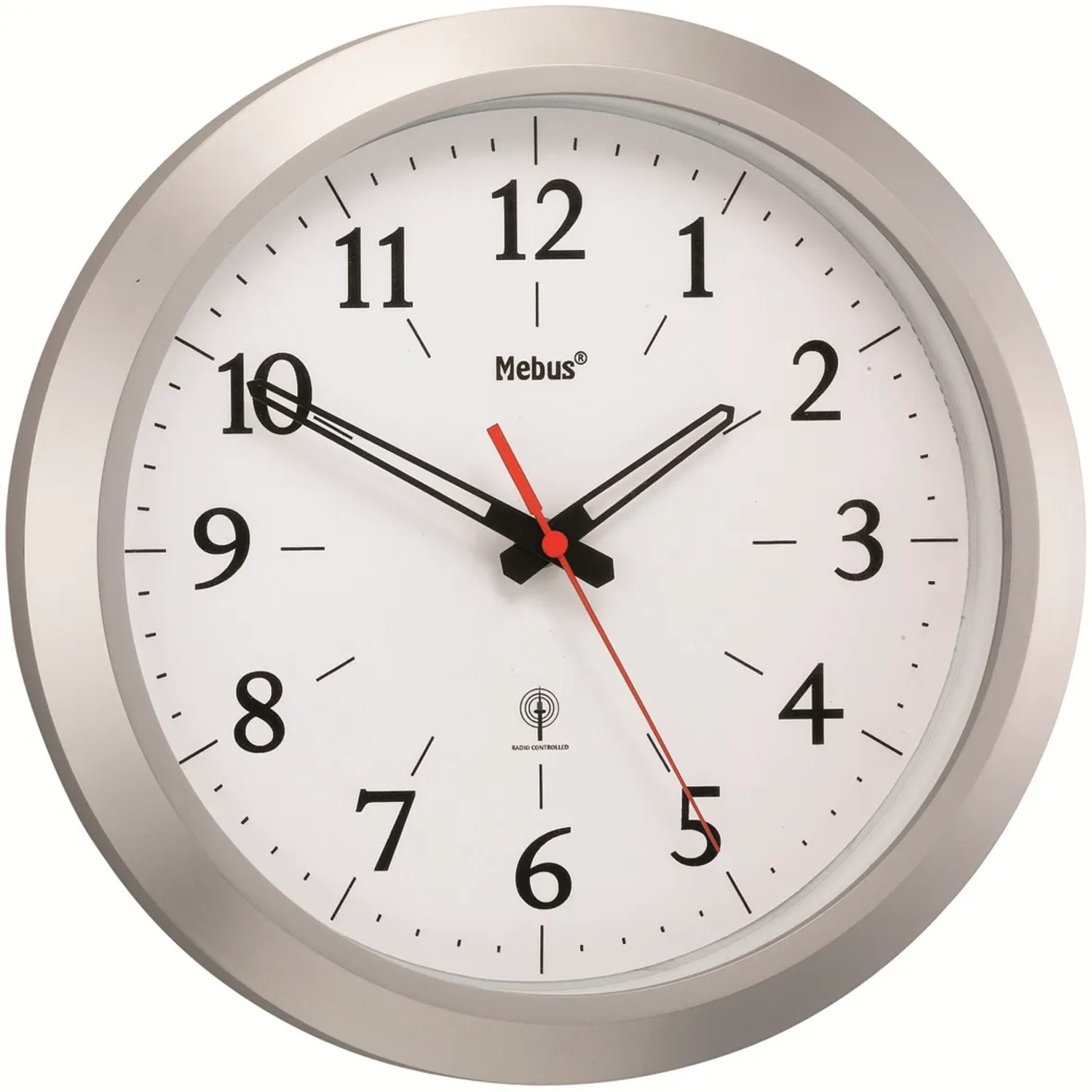 AMS 9248 Wanduhr Modern Glas Satiniert